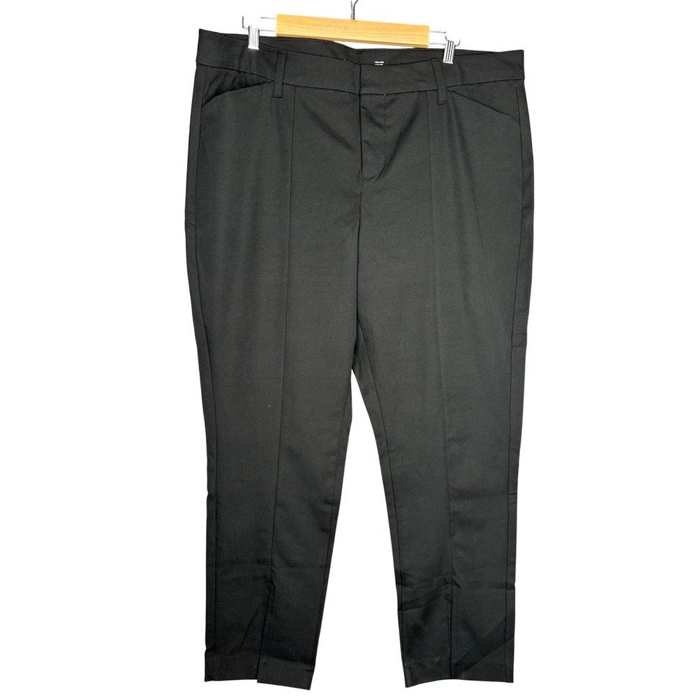 Old Navy High Rise Pixie Split Hem Black Pants Wo… - image 1